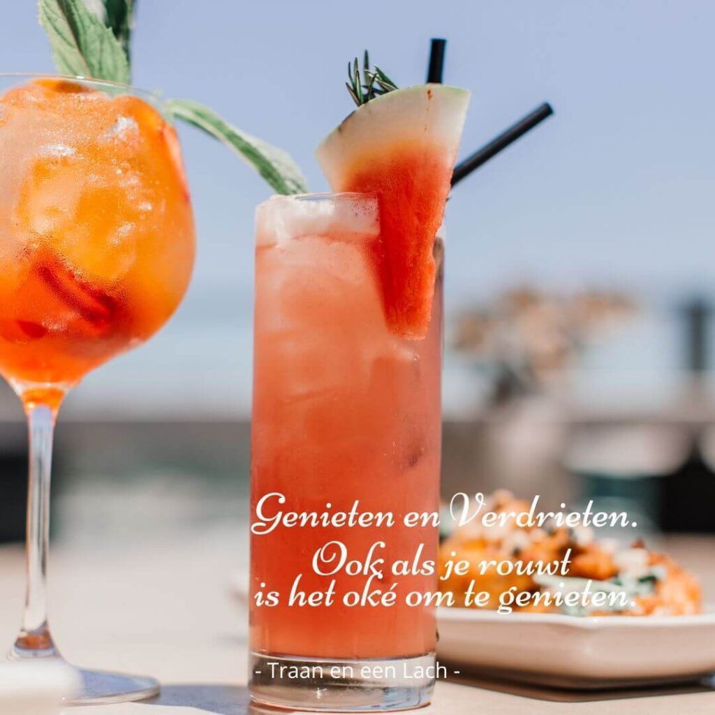 Quote: Zomers genieten en verdrieten - Traan en een Lach